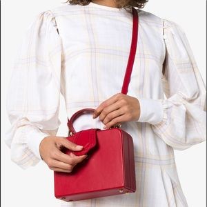 Mehry Mu mini Leather box bag